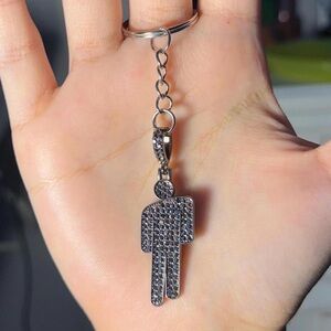 Billie Eilish Black Blohsh Keychain